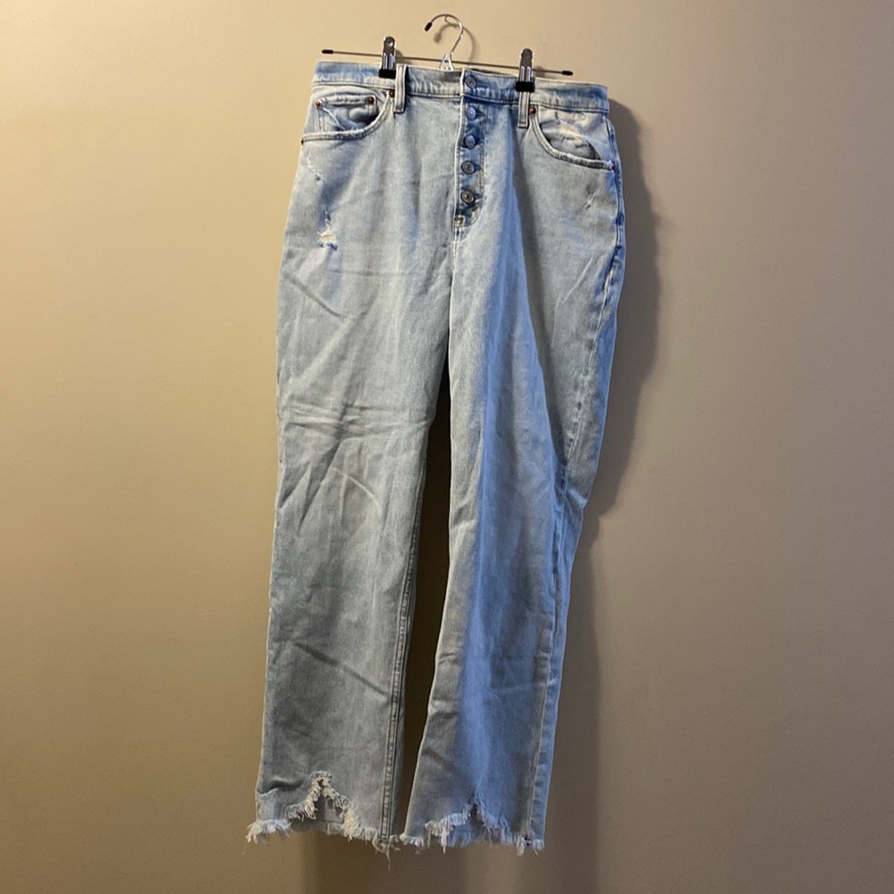 Abercrombie Curve Love Ultra High Rise Ankle Straight